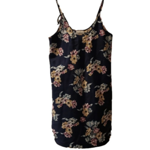 Gloria Vanderbelt Slip Floral Blue Womens Size Medium